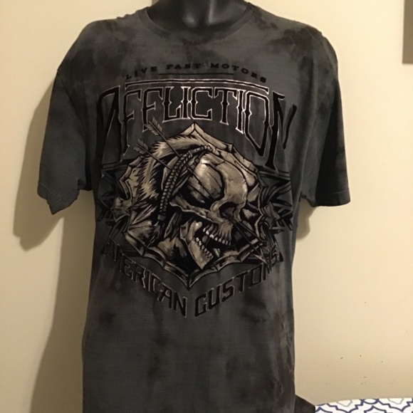 🔥SALE! AFFLICTION,NWOT, see pics, new cond. tye-dye, awesome graphics 🔥🔥 - Picture 3 of 11
